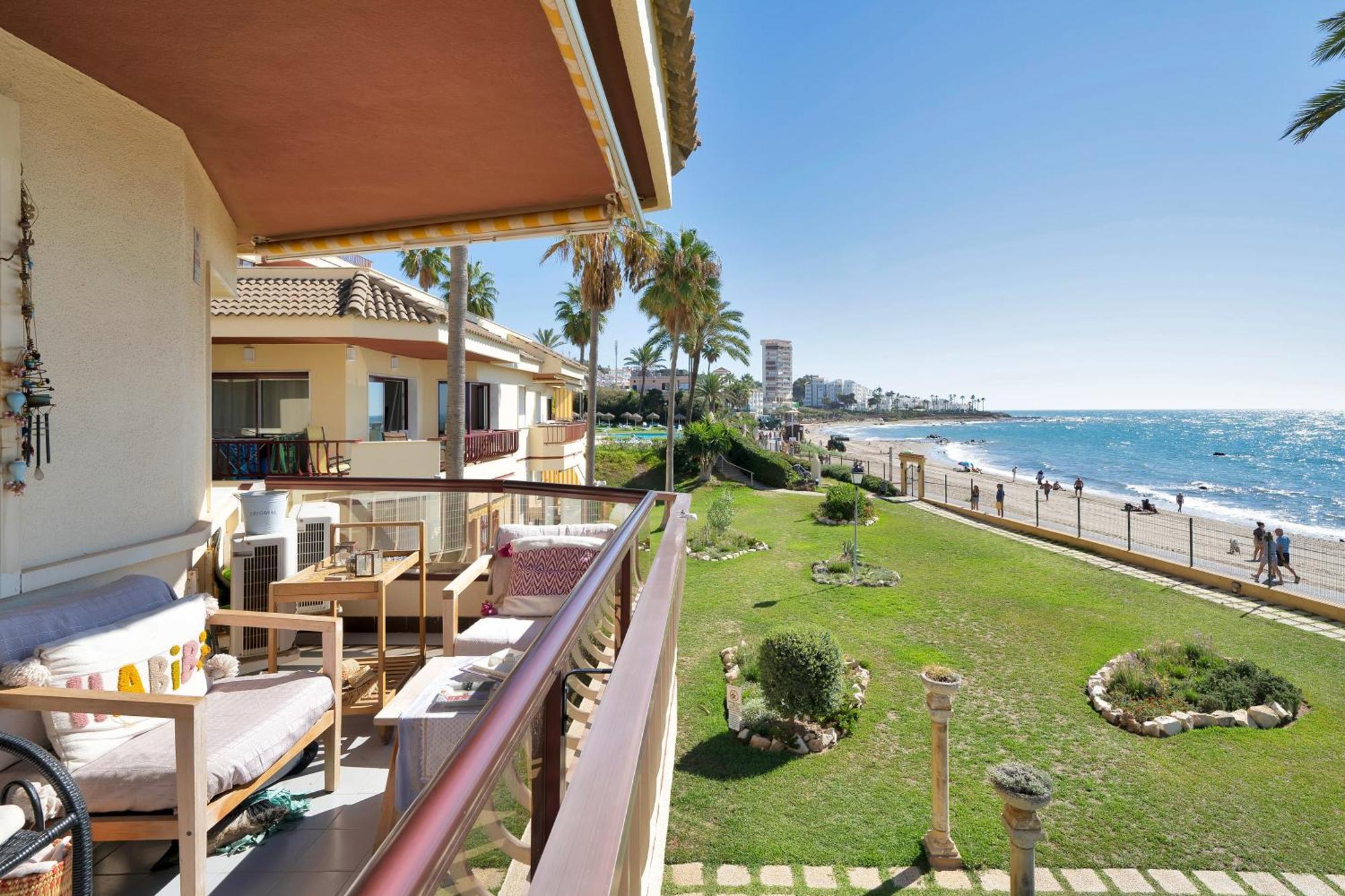 Casa Mar Apartamento Front Beach Con Wifi, Piscina, Padel Y Tenis - Lubina Del Sol Sitio de Calahonda Eksteriør billede