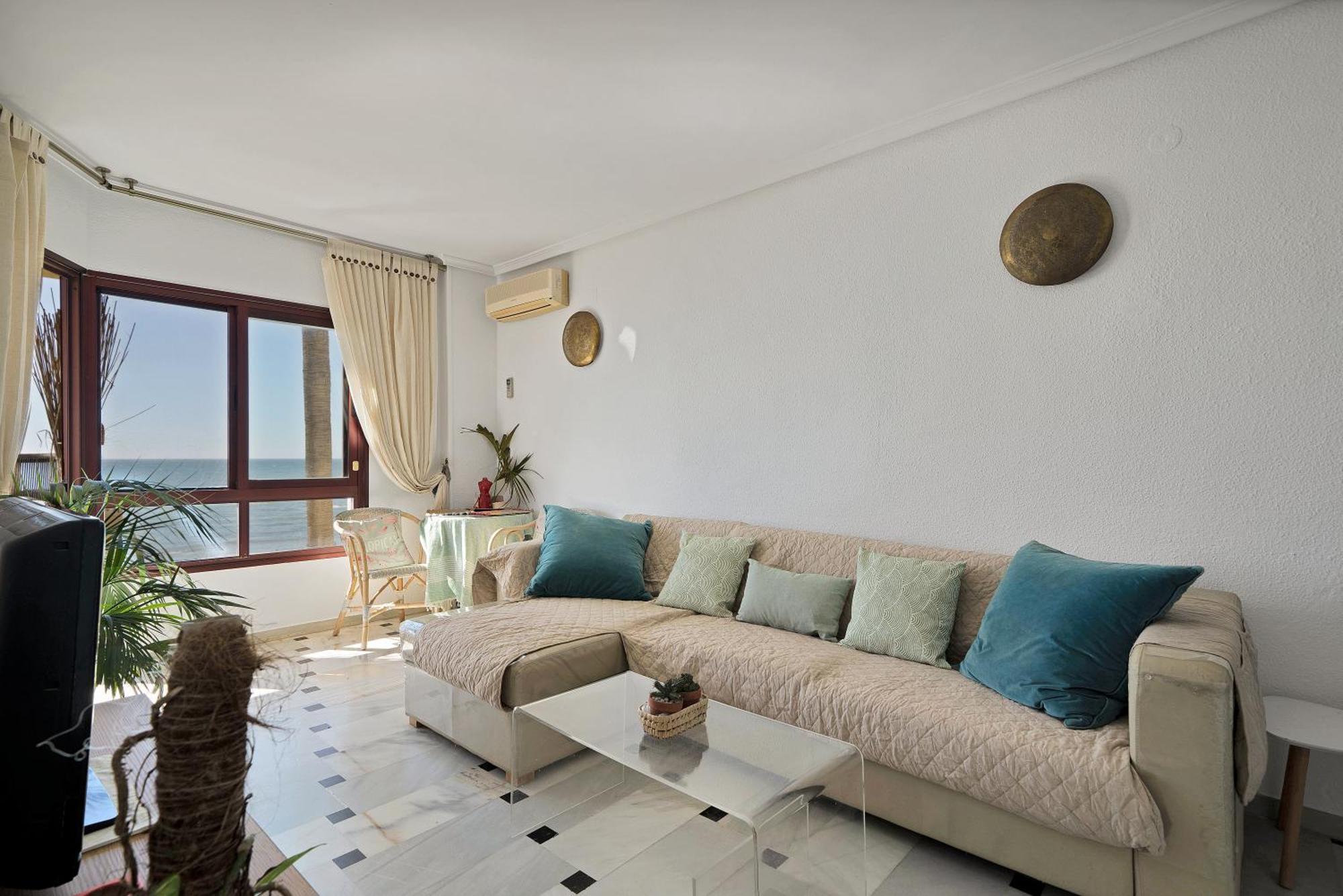 Casa Mar Apartamento Front Beach Con Wifi, Piscina, Padel Y Tenis - Lubina Del Sol Sitio de Calahonda Eksteriør billede