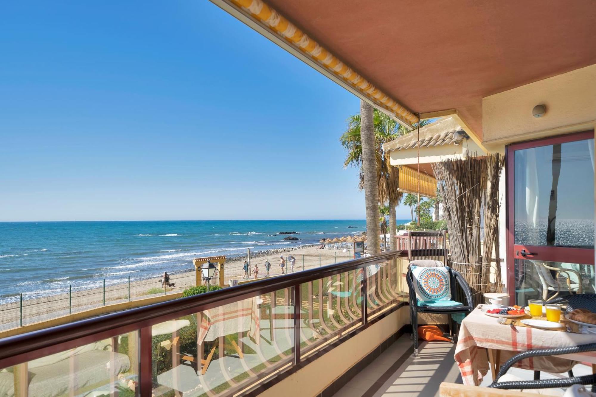 Casa Mar Apartamento Front Beach Con Wifi, Piscina, Padel Y Tenis - Lubina Del Sol Sitio de Calahonda Eksteriør billede
